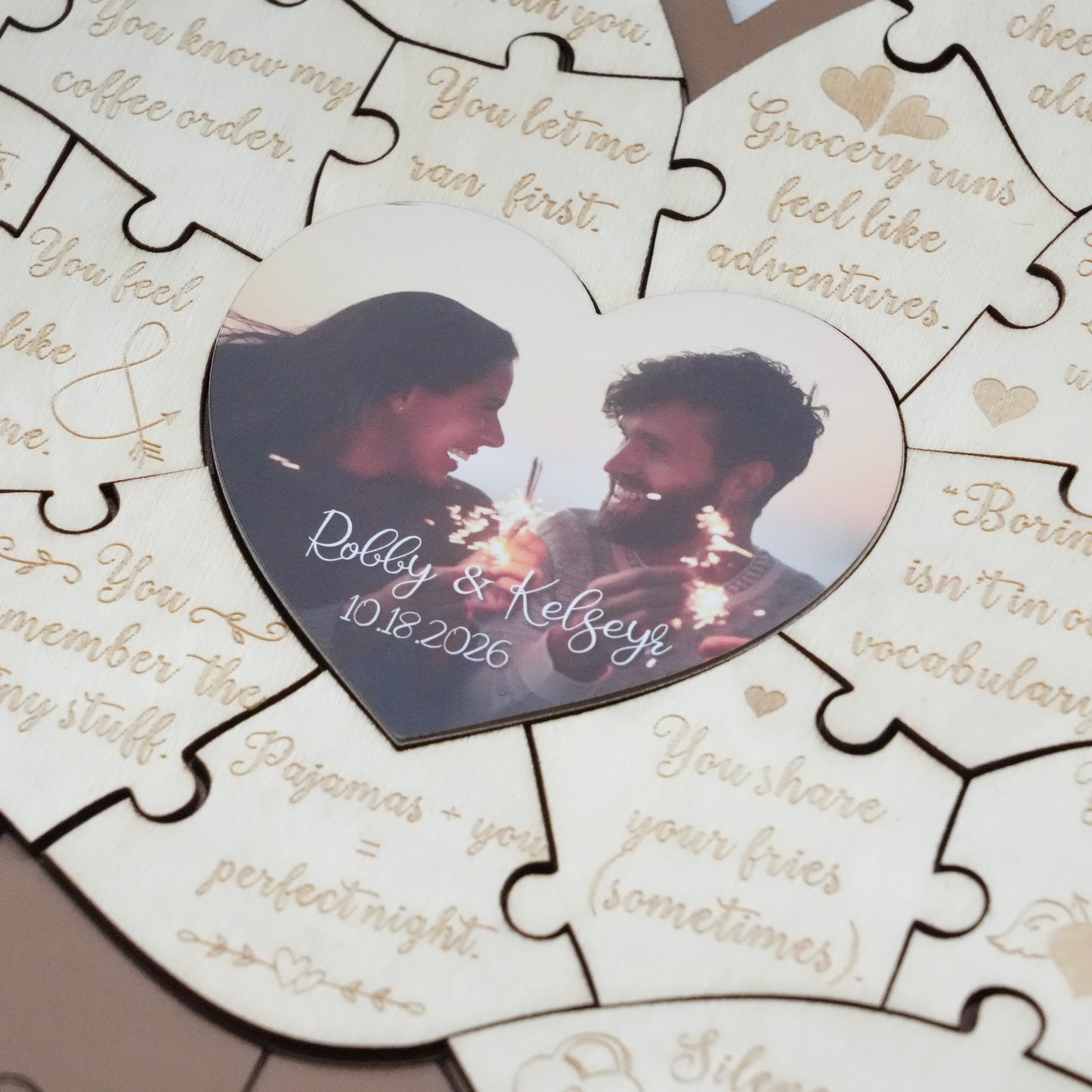 Reasons I Love You,Personalized Puzzle Gift  With Box,Gift for Her, Anniversary Gift For Couple, Romantic Gift,I Love You Puzzle