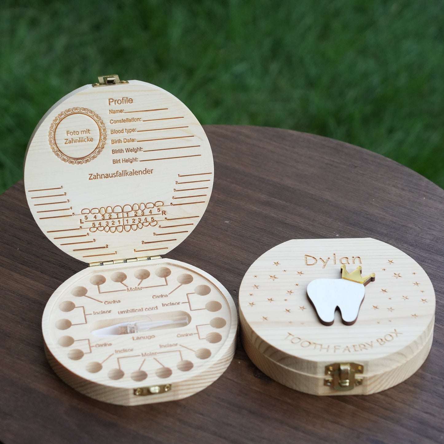 Personalized Wooden Tooth Fairy Box With Name,Milk Tooth Box Keepsake,Baby Shower Gift,Unique Gift, Back-to-school Gift,Baby Gifts For Birth