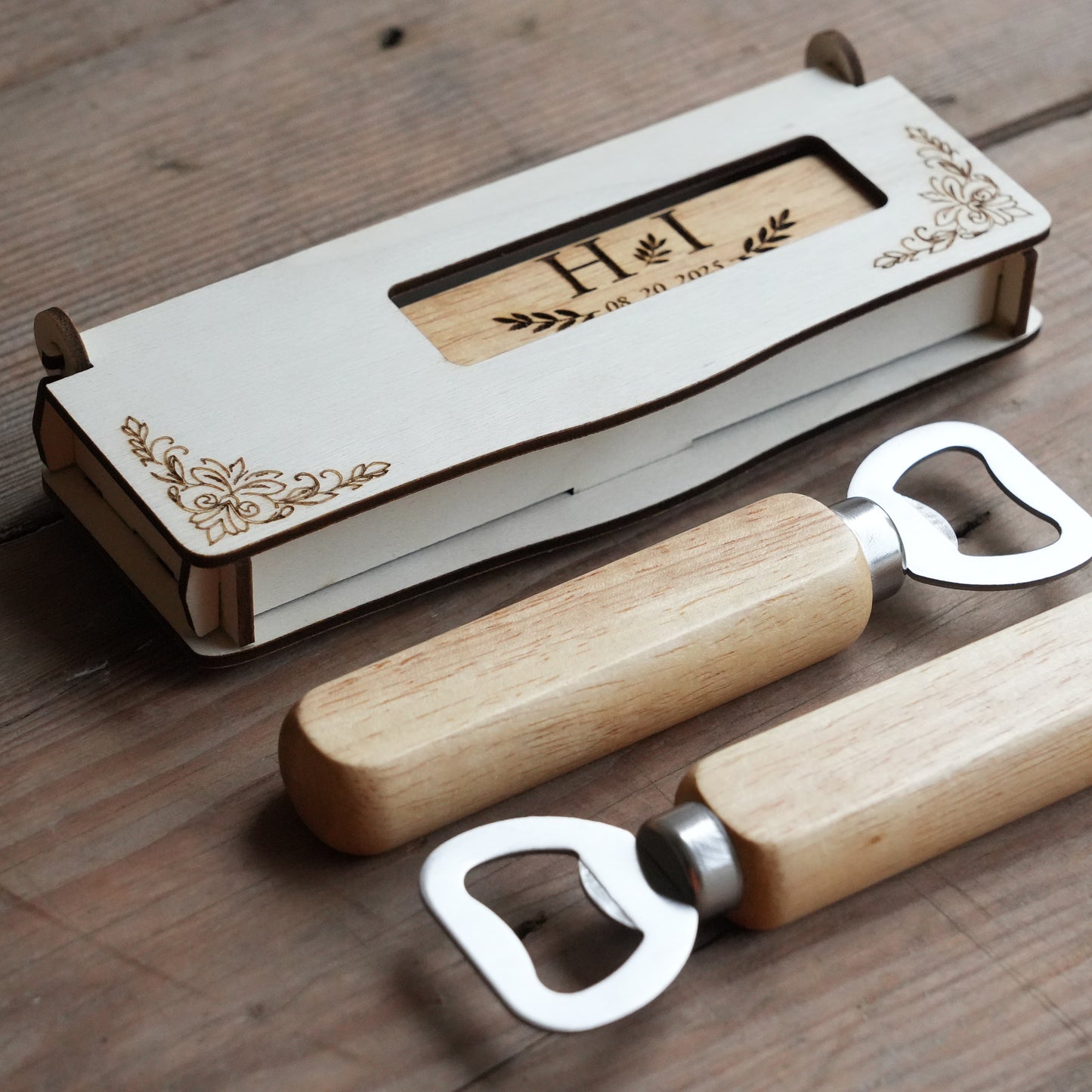 Custom Wooden Bottle Opener,Birthday Christmas  Gift For Him,Father Day Gift,Groomsmen Gift,Wedding  Favor,Gifts for Men