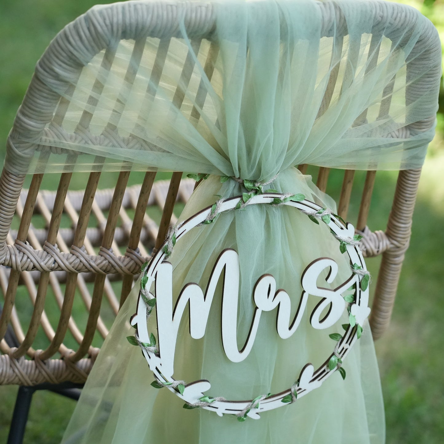 Personalized Wooden Chair Sign,In Loving Memory Sign,Wedding Chair,Bride and Groom  Chair Signs,Mr and Mrs Chair Signs