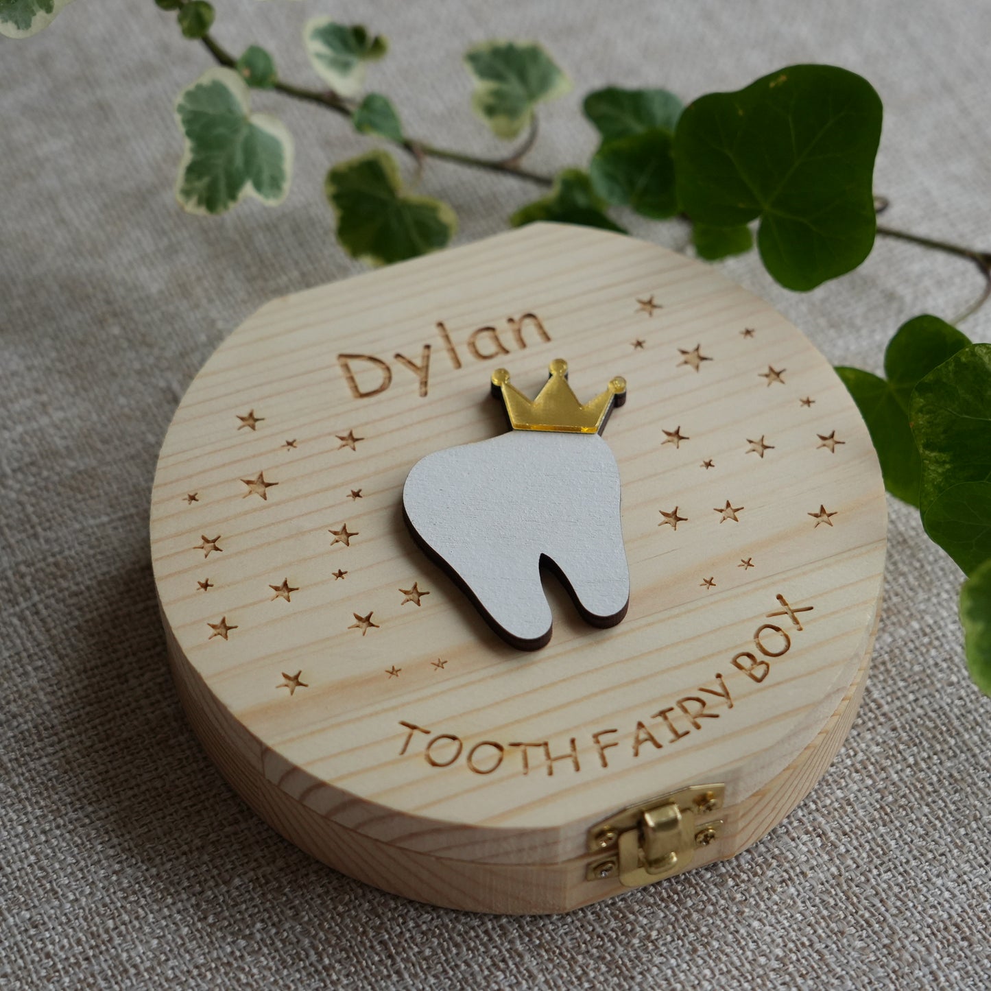 Personalized Wooden Tooth Fairy Box With Name,Milk Tooth Box Keepsake,Baby Shower Gift,Unique Gift, Back-to-school Gift,Baby Gifts For Birth