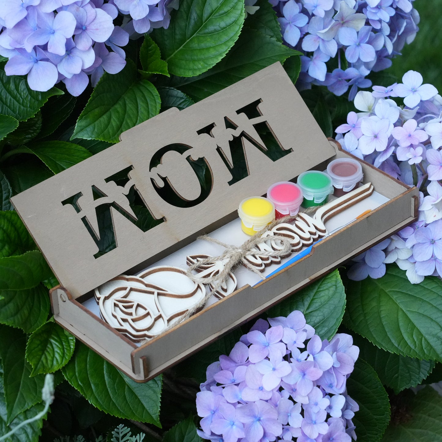 Personalized Wooden Rose With Box,Unique Mother Day Gift,Wooden Flowers Gift,Eternal Flower,Gift For Mom's Birthday