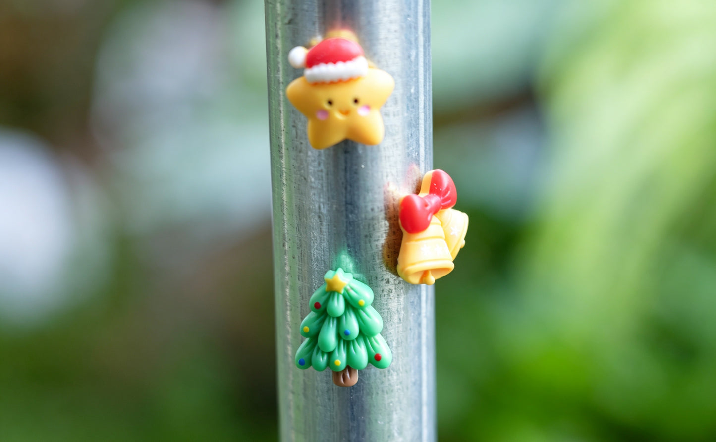 Mini Christmas Magnet Set of 11, Handmade  Kawaii Xmas Mini Figurines, Cute Fridge Magnets,  Festive Santa Decor & Tiny Christmas Gift