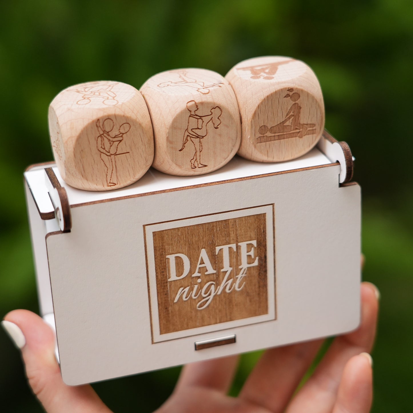Custom Sex Dice With Wooden Box,Couple Gift,  Sex Gift,Romantic Gift,Date Night Dice,Christmas  Gift for Him or Her,Valentine's Day Gift