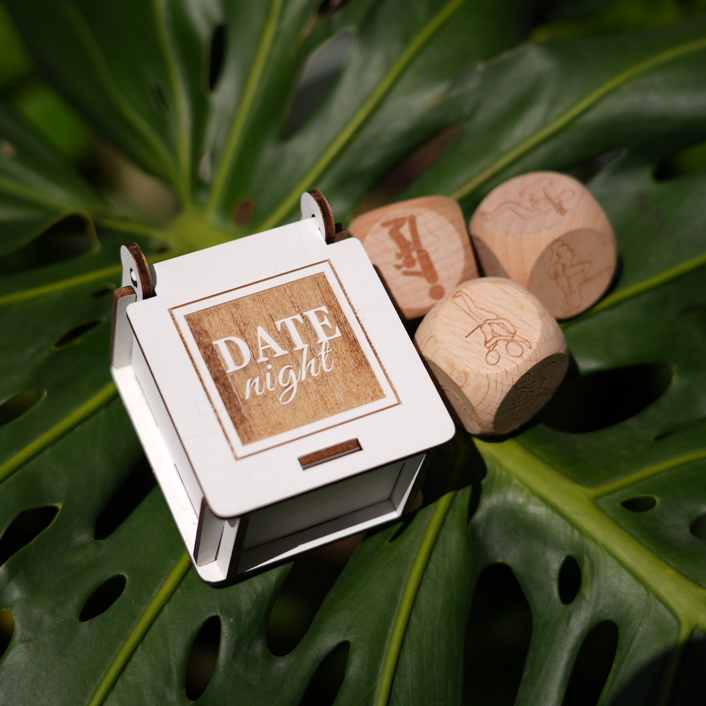 Personalized Sex Dice With Box,Dice With Wooden Box,Valentines Day Gift,Date Night Dice Set,Night  Dice Game Couple Gift