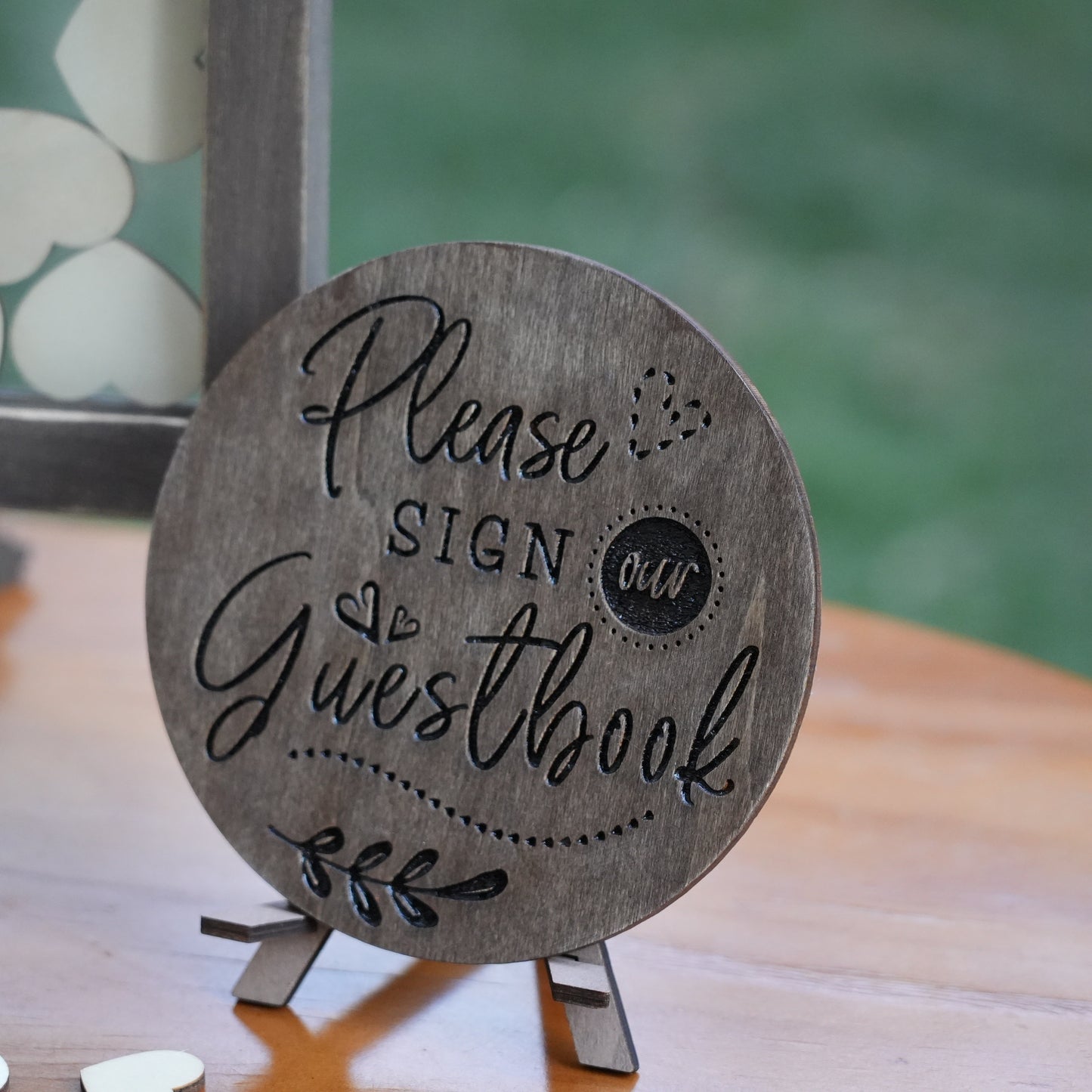 Transparent Wedding Guest Book,Modern Wedding Decor,Guestbook Wedding Gift,Guestbook With Hearts