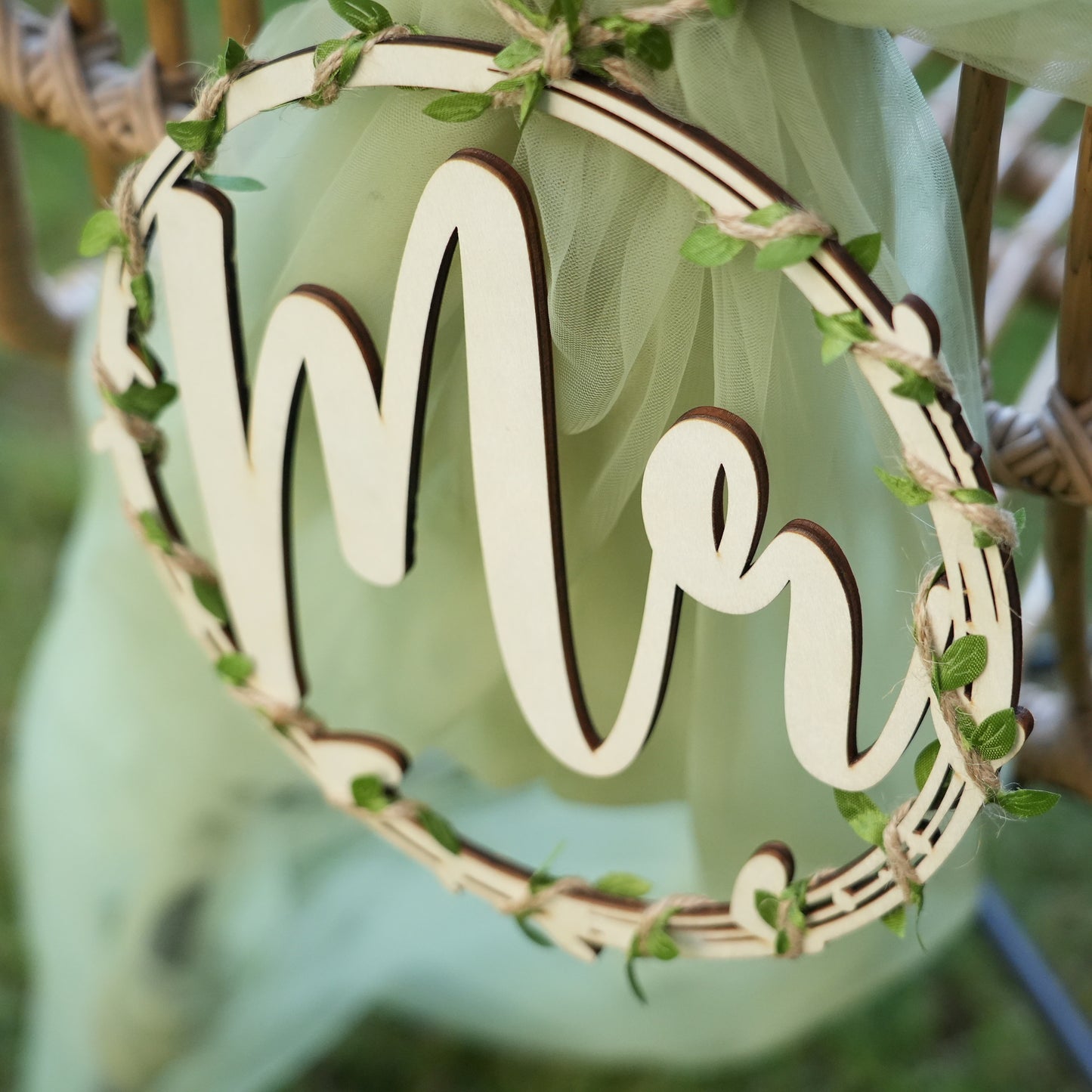 Personalized Wooden Chair Sign,In Loving Memory Sign,Wedding Chair,Bride and Groom  Chair Signs,Mr and Mrs Chair Signs