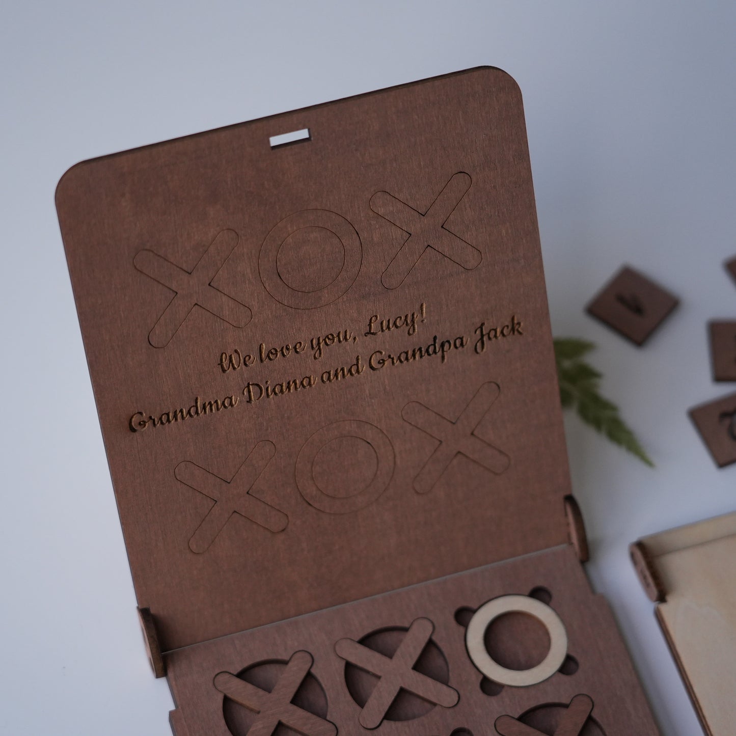 Personalised Table Tic-tac-toe Game,Wooden Table Gift,Laser Cut Tic-tac-toe Game,Unique Christmas Favours,Guest Gift,Gift For Friend