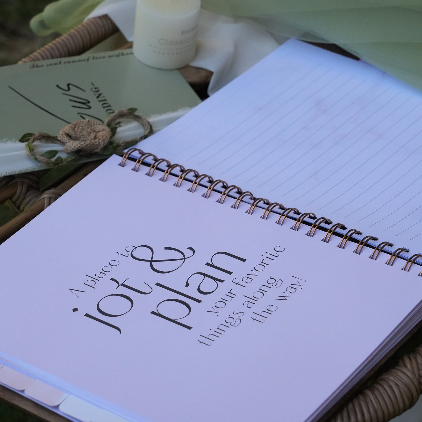 Wedding Planner Organizer Book Wedding Planner Book for Bride and Wood Cover, 12 Mouths to the Big Day