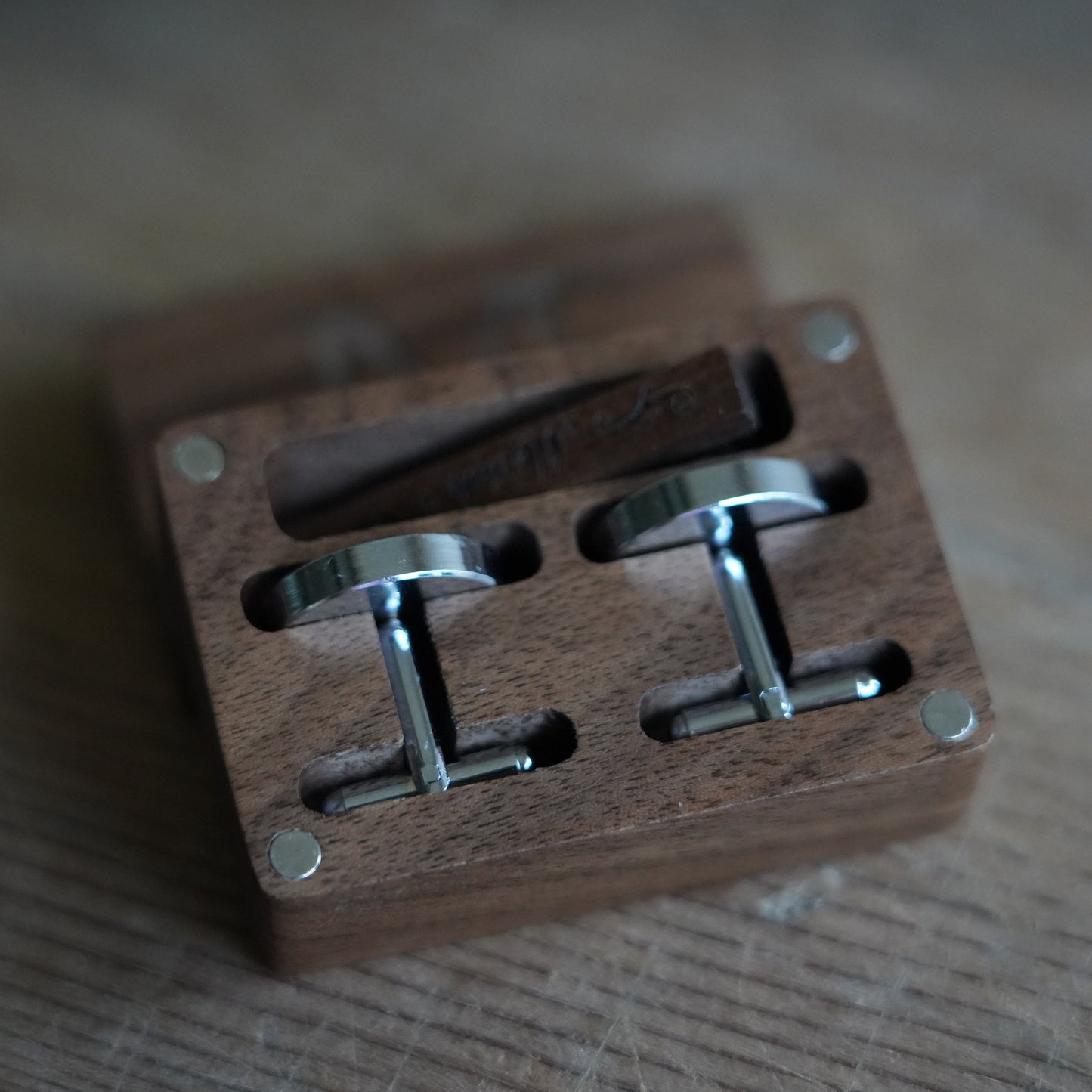 Personalized Suit Cufflink & Tie Clip Set With Box, Wedding Suit And Tie Accessories, Tie Clip Groomsmen  Gift,Best Man Gift,Husband Gift
