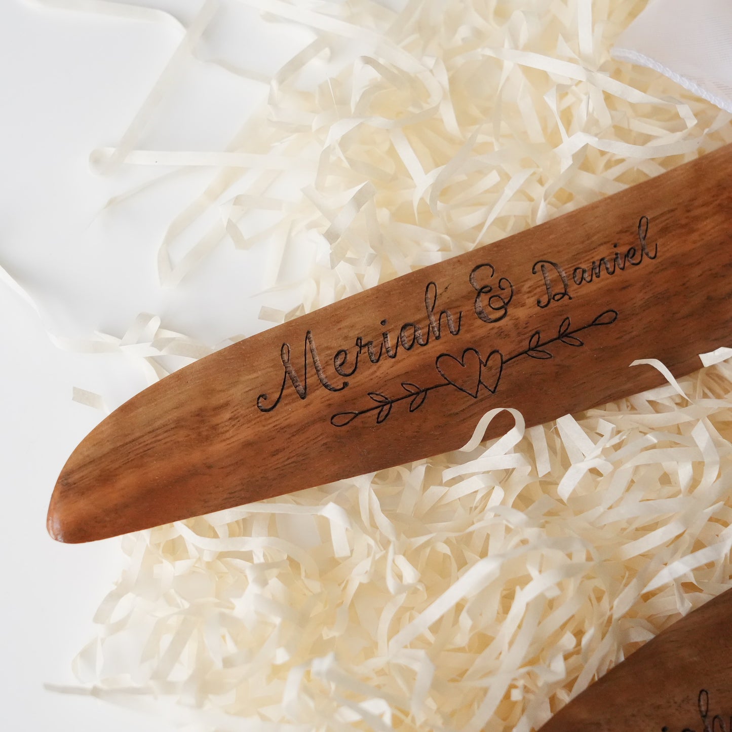 Personalized Wooden Cake Knife and Server Set, Anniversary Gift,Cake Cutting Set For Bride And Groom, Birthday Bundle Gift