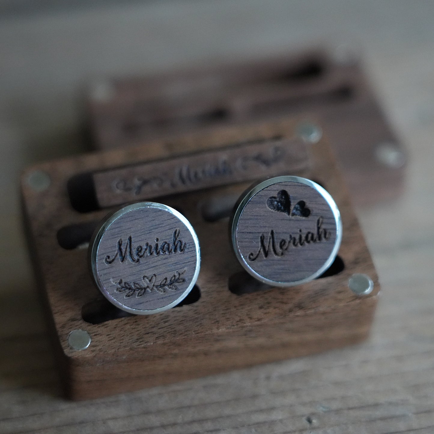Personalized Suit Cufflink & Tie Clip Set With Box, Wedding Suit And Tie Accessories, Tie Clip Groomsmen  Gift,Best Man Gift,Husband Gift