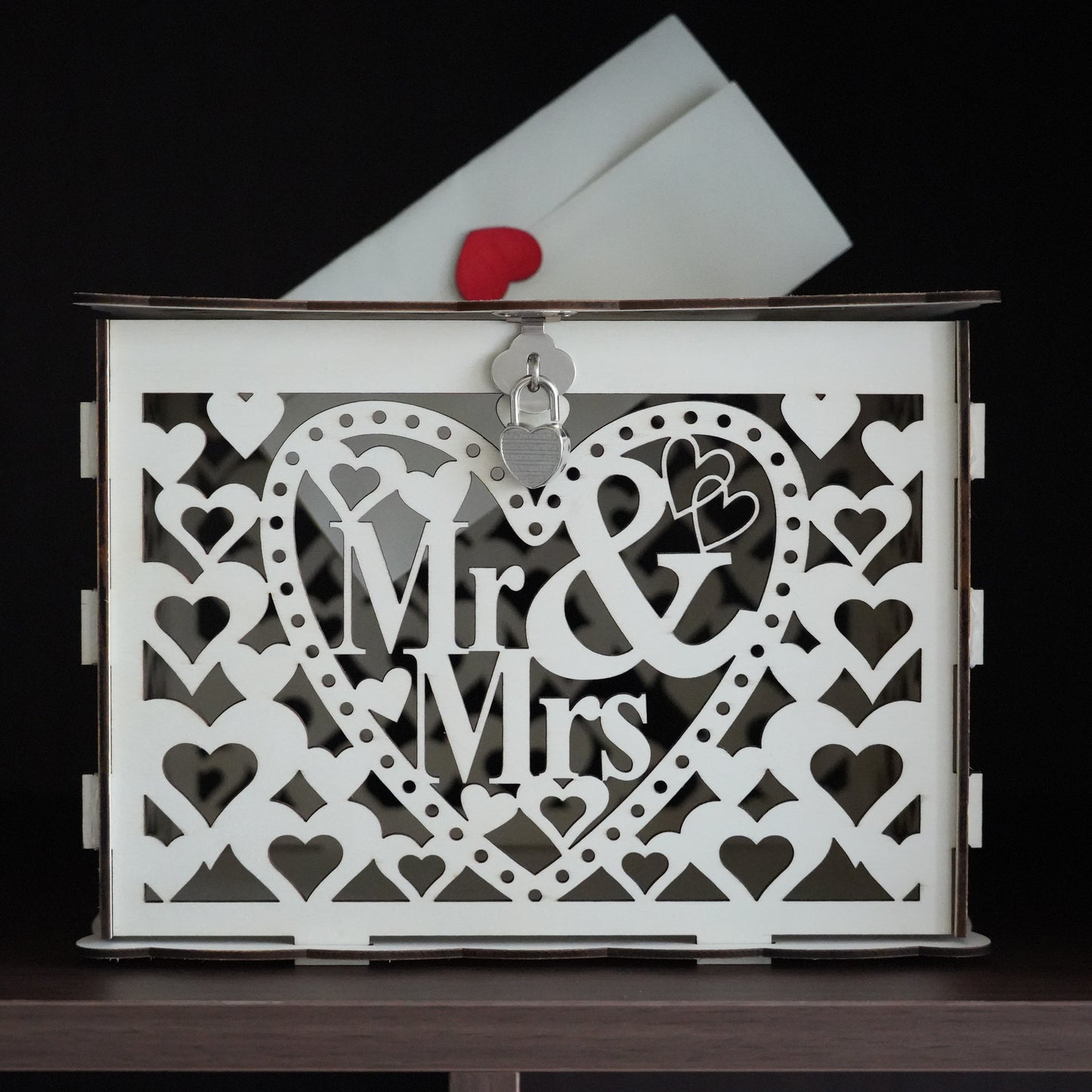 Wooden Wedding Card And Wedding Gift Money Box, Engraved Wooden Advice Box For Couple,Rustic  Wooden Cards & Gifts Keepsake