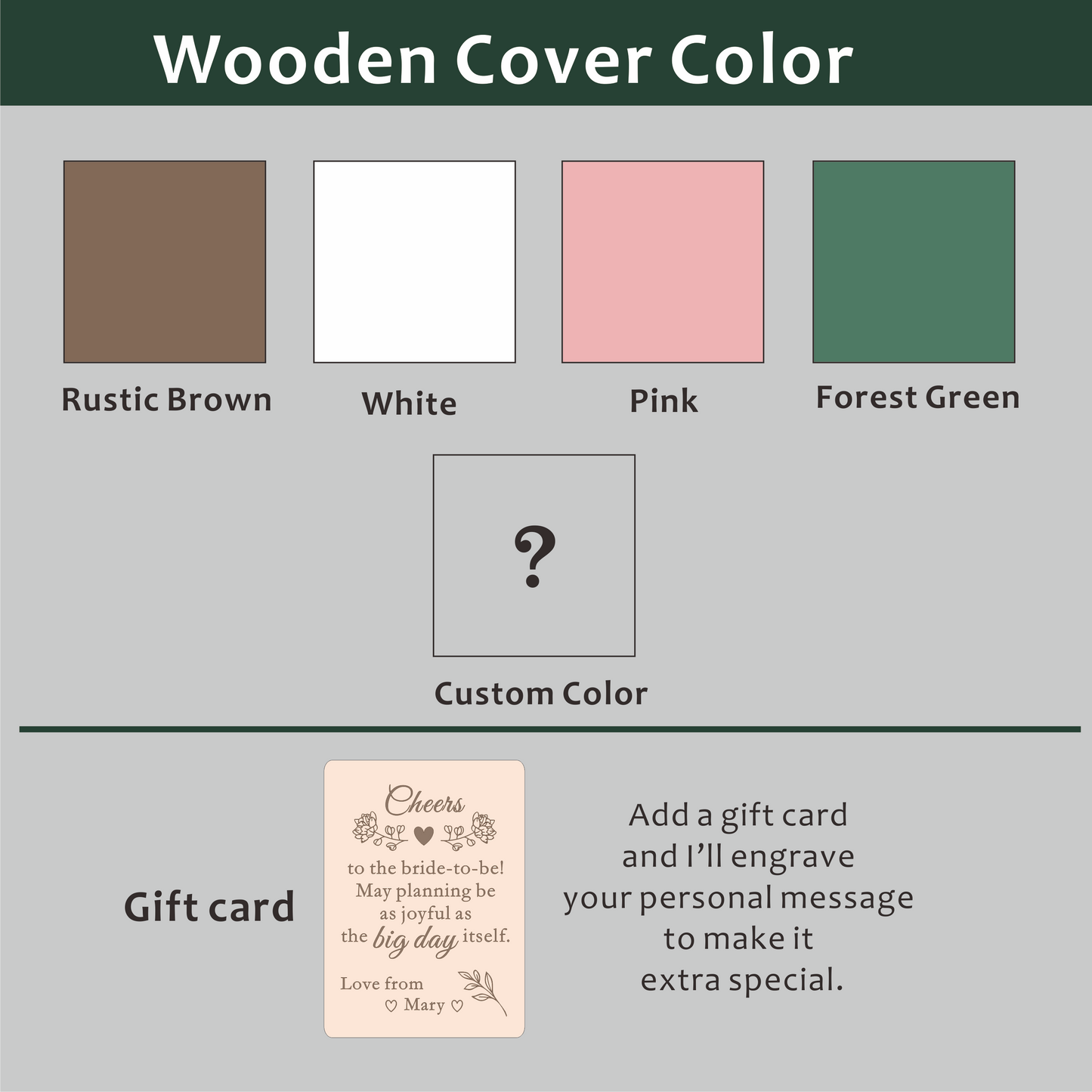 Wedding Planner Organizer Book Wedding Planner Book for Bride and Wood Cover, 12 Mouths to the Big Day