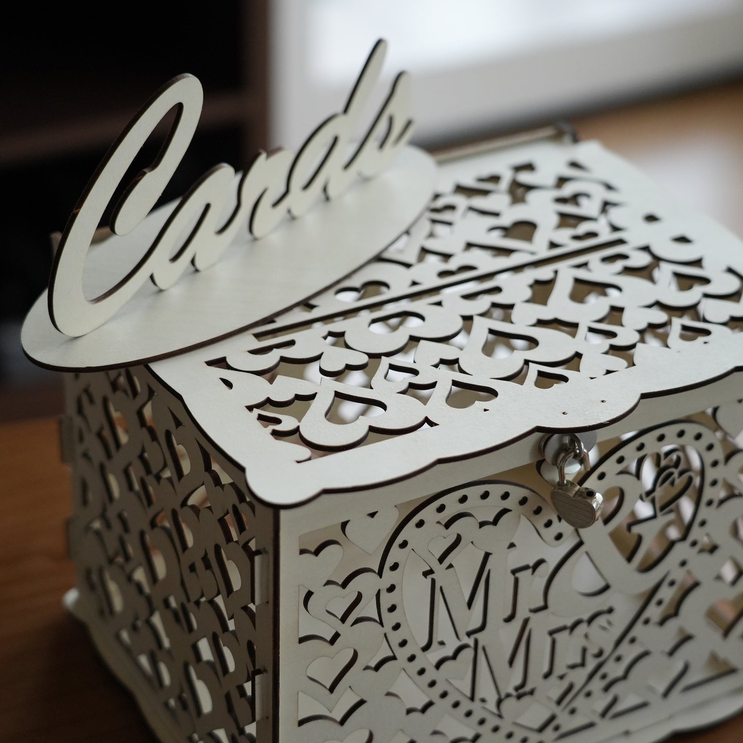 Wooden Wedding Card And Wedding Gift Money Box, Engraved Wooden Advice Box For Couple,Rustic  Wooden Cards & Gifts Keepsake