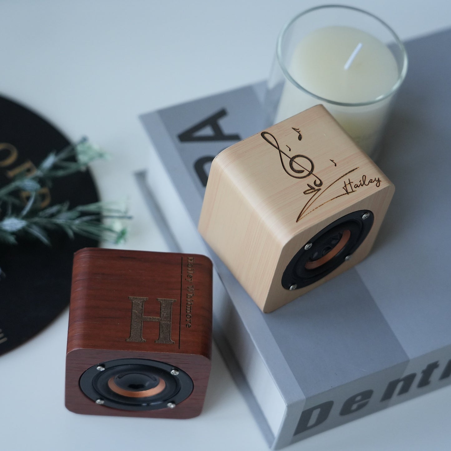 Personalized Wooden Bluetooth Speaker,Custom  Groomsmen Gifts,Birthday Gift,Anniversary Gift, Bridal Party Gifts