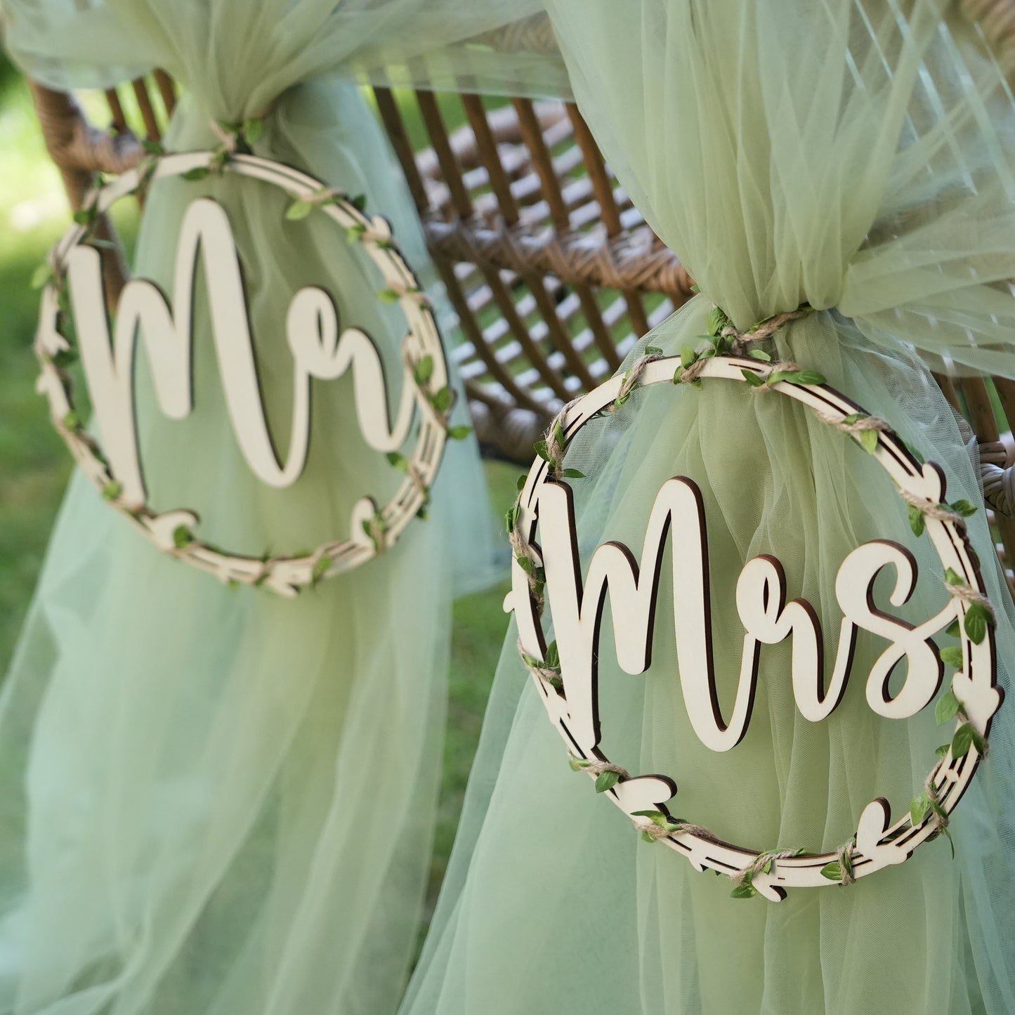 Personalized Wooden Chair Sign,In Loving Memory Sign,Wedding Chair,Bride and Groom  Chair Signs,Mr and Mrs Chair Signs