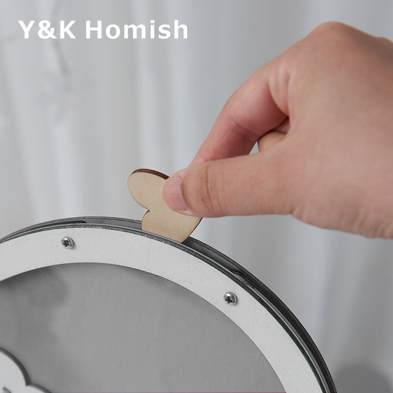 Wood Hearts Wedding Guest Book Alternative, Heart Drop Guest Book Rustic Wooden Love Heart Wedding Table Scatter Decoration Crafts, for 100 Hearts Wedding