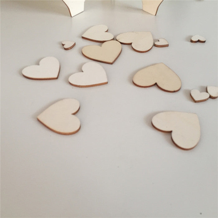 Wedding Guestbook Cool Wedding Decoration  3D  Hearts guest book Wooden Box  Rustic SweetRustic Sweet Heart Drop Box