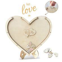 Load image into Gallery viewer, Hearts uniqueWedding Decoration Rustic Sweet Wedding Guestbook Heart Drop box Wedding drop box 3D Guest book